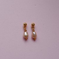 Обеци с естествени перли в розов цвят, снимка 3 - Обеци - 27468167