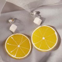 Нови свежи обеци лимони Привлечете внимание  Бъдете различни‼️, снимка 7 - Обеци - 44125885
