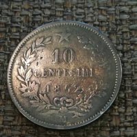 10 центесими 1862 г. , снимка 1 - Нумизматика и бонистика - 32887550