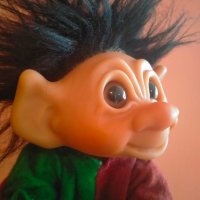 Играчка Кукла Трол Troll Clown Thomas Dam Denmark 1977 9", снимка 7 - Колекции - 43674043