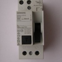 Дефектнотокова защита - SIEMENS 2P, 25A, 30mA, снимка 1 - Друга електроника - 40247060