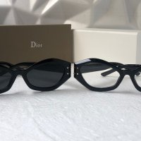 Dior 2023 дамски слънчеви 2 цвята черни прозрачни , снимка 14 - Слънчеви и диоптрични очила - 40474436