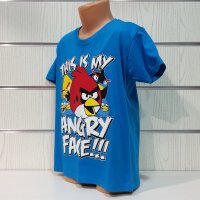 Нова детска тениска с трансферен печат Angry Birds, снимка 7 - Детски тениски и потници - 32607650