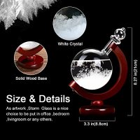 Нов стъклен снежен глобус Творчески кристален Прогноза на Времето, снимка 4 - Други - 43267018