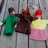 Стари кукли за куклен театър,Червената шапчица, снимка 5 - Антикварни и старинни предмети - 27063867