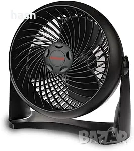 Honeywell HT-900E Turbo-Ventilator Мощен тих вентилатор (черен), снимка 1