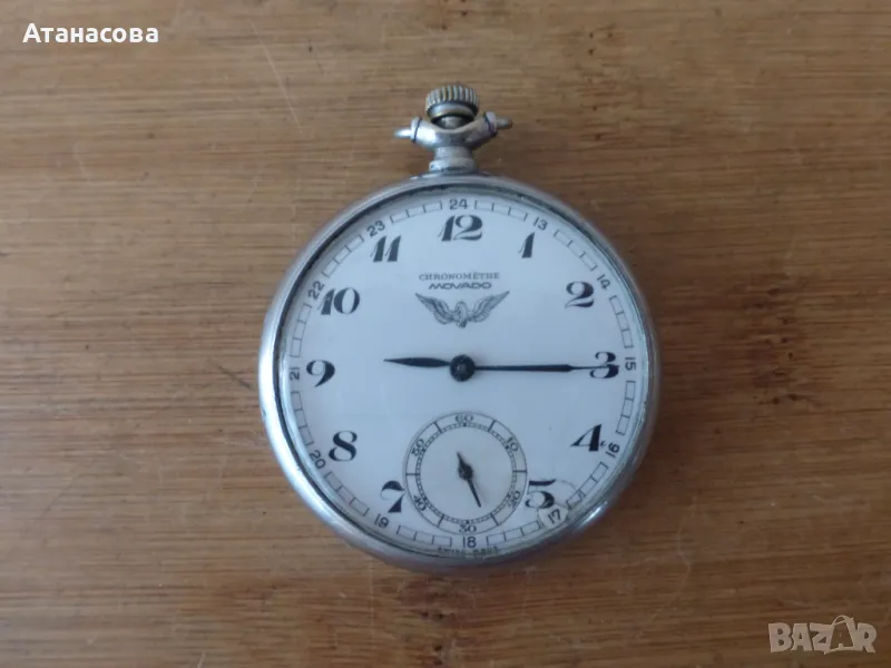 Швейцарски джобен часовник Мovado Сhronometre 1920 г, снимка 1