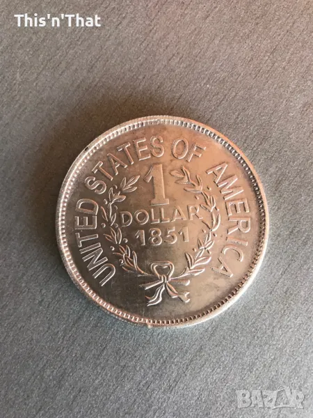 1 долар от 1851 г, снимка 1