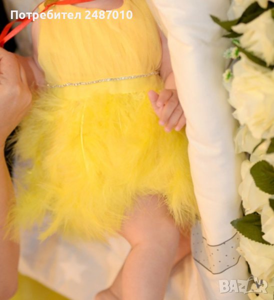 Рокля с пера за бебе , снимка 1