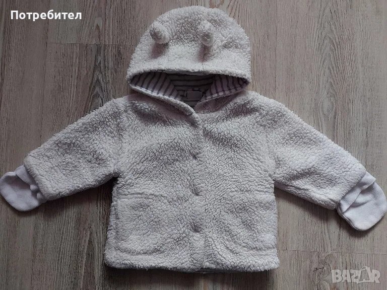 Бебешко палтенце с качулка-62, снимка 1
