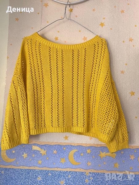 Тънък жълт пуловер , снимка 1