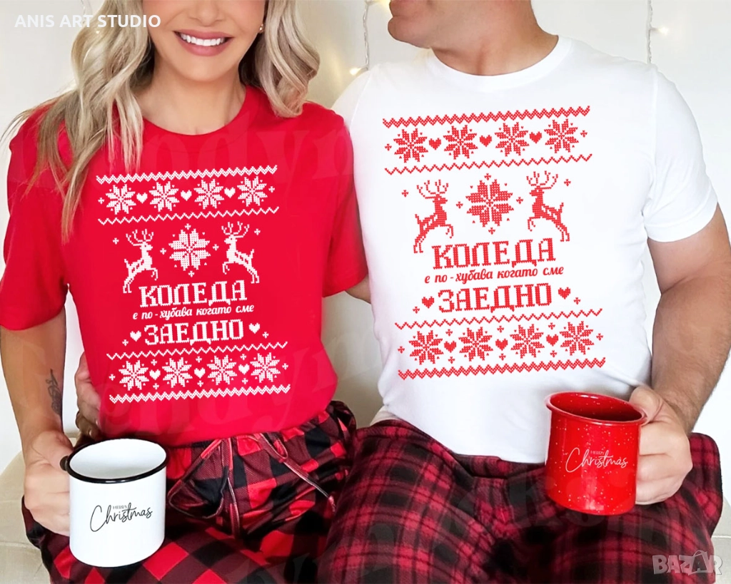 Коледни тениски, снимка 1