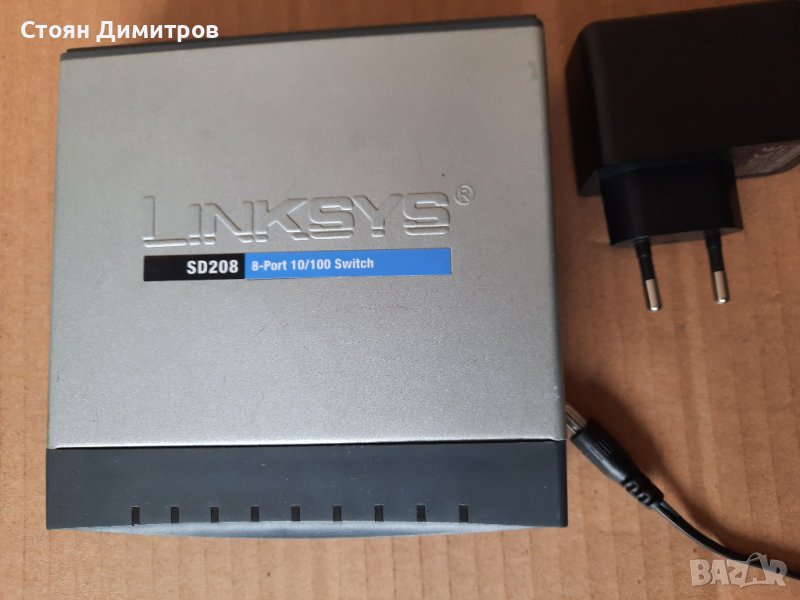 Cisco Linksys SD208 8 Port switch 10/100Mbit метален, снимка 1