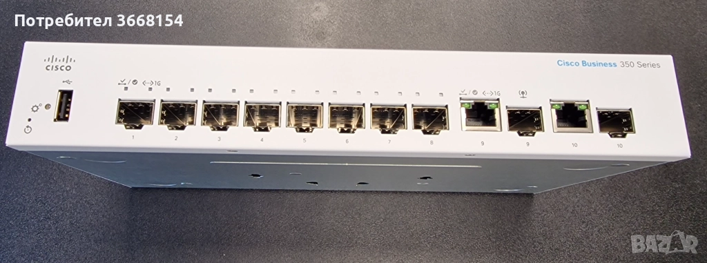 Суич leer 3 Cisco CBS350-8S-E-2G, снимка 1
