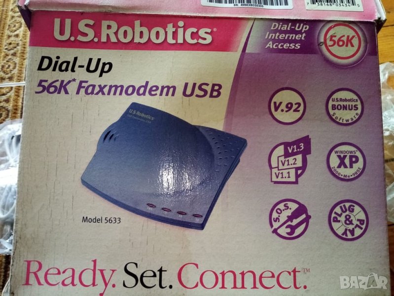 Faxmodem 56K, U. S. Robotics 56K,  model 5633, снимка 1