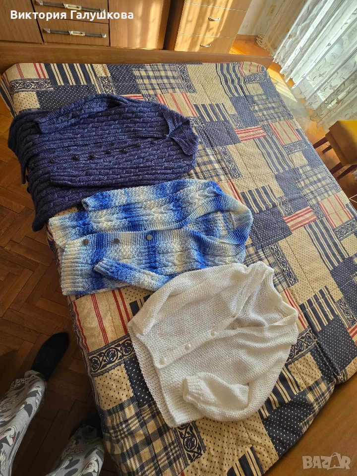 10бр плетени жилетки/пуловери/елек, снимка 1