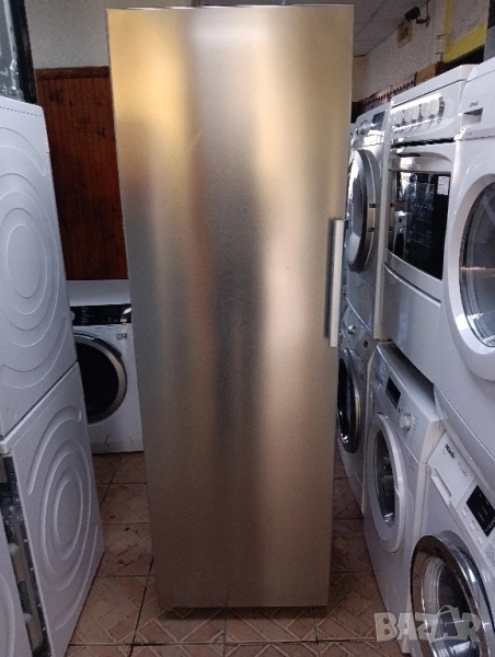 Огромен вертикален иноксов фризер със 7 чекмеджета и ледогенератор с 2 години гаранция!, снимка 1