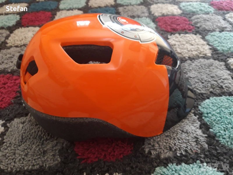 Детска велосипедна каска 520, принт "робот", снимка 1