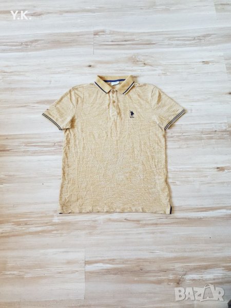 Оригинална мъжка тениска с яка U.S. Polo Assn., снимка 1