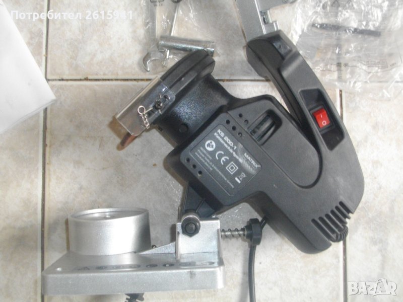 220 Вата-Ел.Машина Заточване Вериги-Немска Професионална ATIKA/Нова Немска 220 Вата-MATRIX-ф100мм, снимка 1