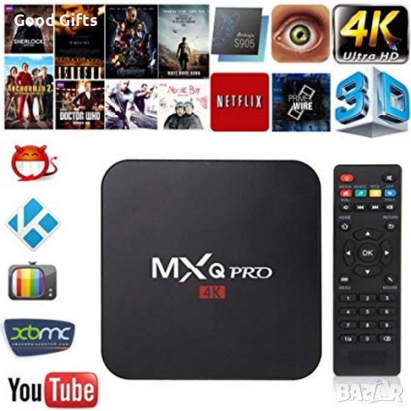 Смарт ТВ Бокс Андроид TV BOX MXQ PRO 4K Android, снимка 1