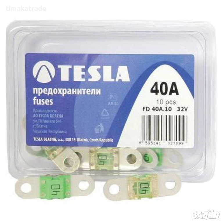 Авто предпазители/бушони TESLA MIDI, снимка 1