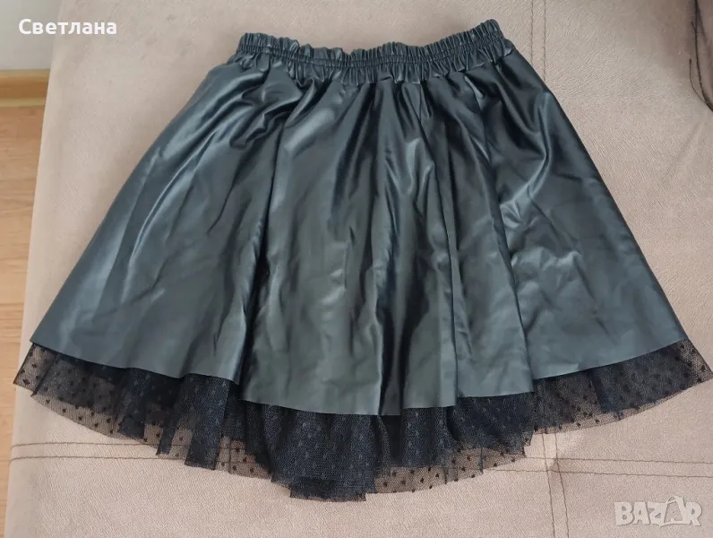 Детска кожена пола 146см , снимка 1