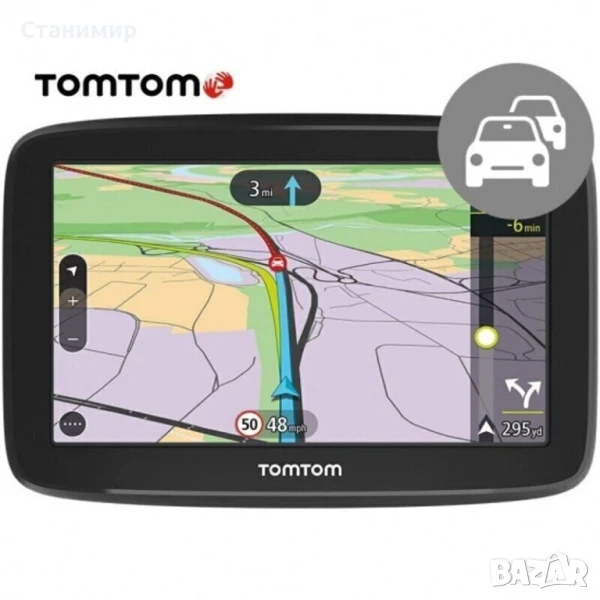 Голяма навигация за кола TomTom GO Classic 6"с доживотно обновяване на карти и трафик, снимка 1