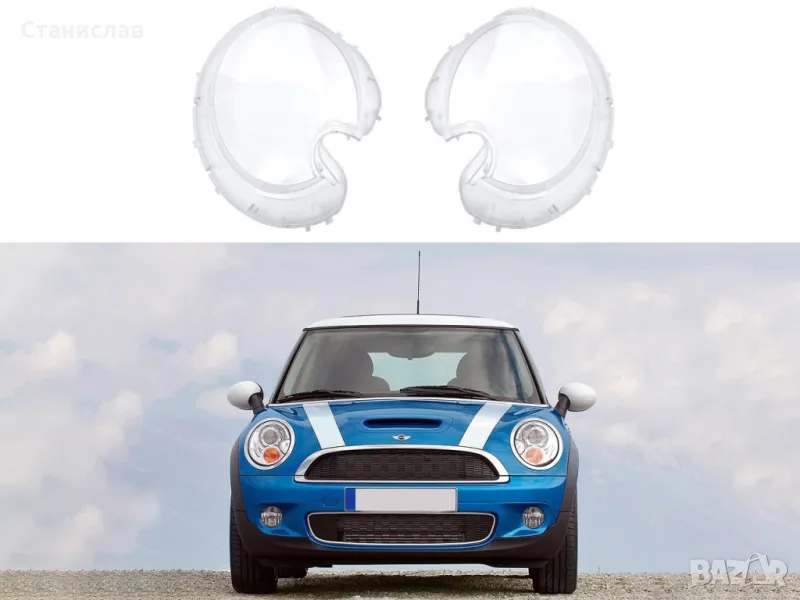 Стъкла (капаци) за фарове за Mini Clubman R55 - Xenon, снимка 1