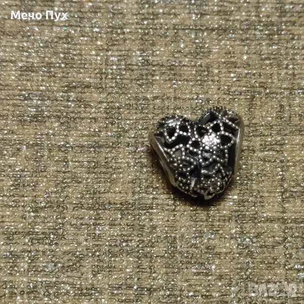 Сребърна висулка за гривна Пандора (54), снимка 1