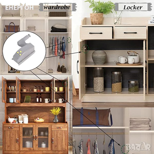 LED осветление за гардероб шкаф секция автоматичен , снимка 1