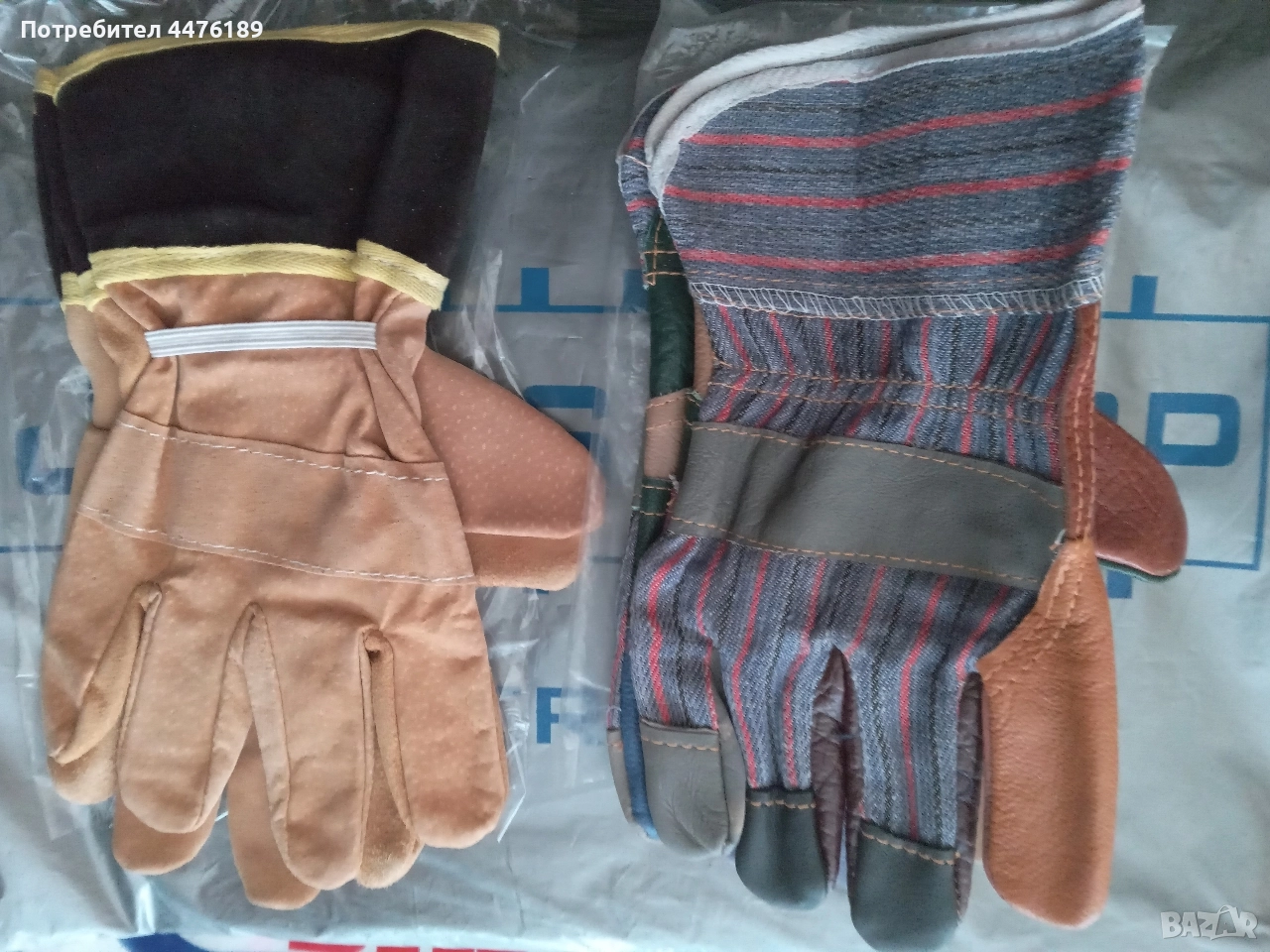 Работни кожени защитни ръкавици, снимка 1