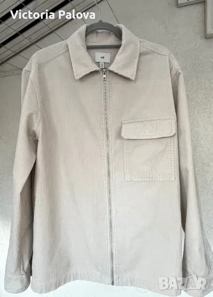 Джинсова връхна риза-яке H&M унисекс, снимка 1