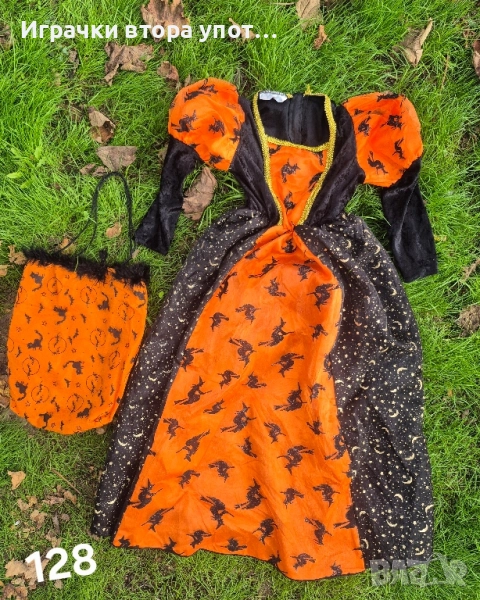 Комплект карнавална рокля +чанта, снимка 1