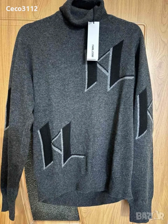 Нов дамски кашмирен пуловер KARL LAGERFELD Turtleneck, снимка 1