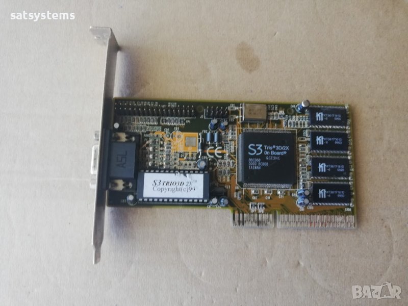Видео карта S3 Trio3D/2X Gainward 124D-2 8MB AGP, снимка 1