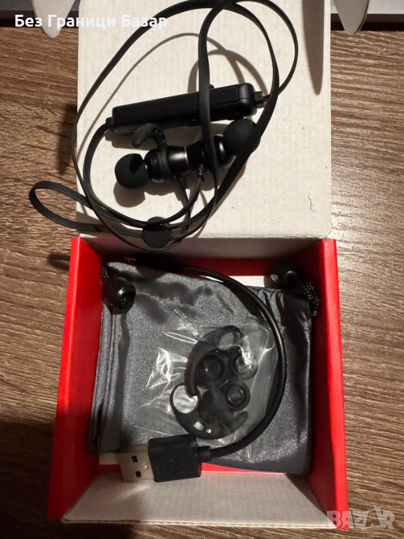 Нова Bluetooth слушалка за телефон – спортен модел, HD глас, съвместима с Android и iPhone, снимка 1