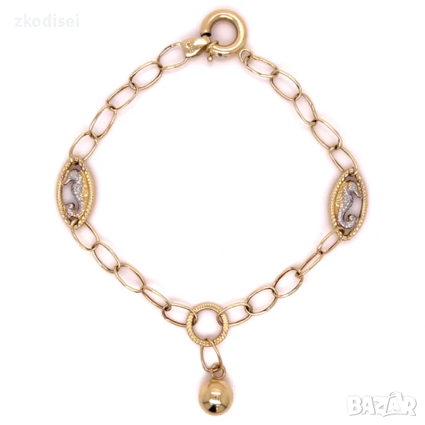 Златна дамска гривна 3,11гр. 14кр. проба:585 модел:32414-5, снимка 1