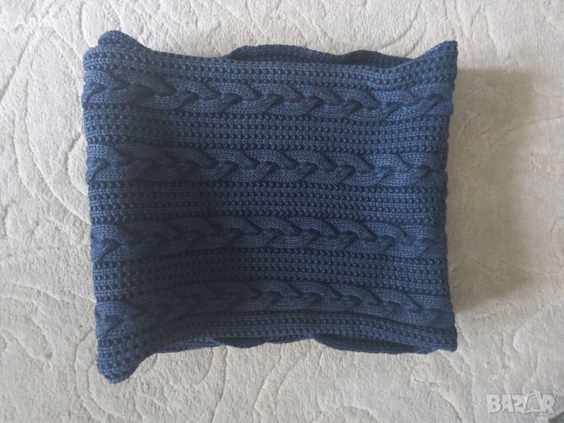 Мъжки шал, доста голям, тъмно син, снимка 1