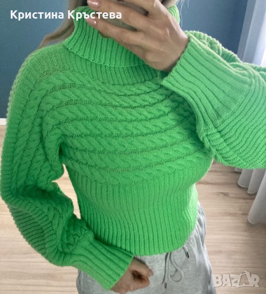 Зелен пуловер , снимка 1