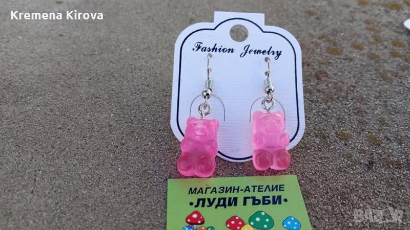 Оригинални обеци желираните мечета. 5 различни цвята, снимка 1