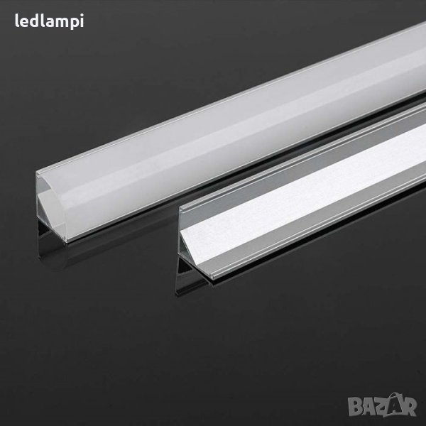 Алуминиев Ъглов Профил За LED Лента 2000x15,8x15,8mm, снимка 1
