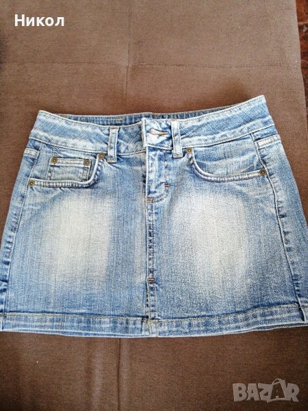 Къса дънкова пола, снимка 1
