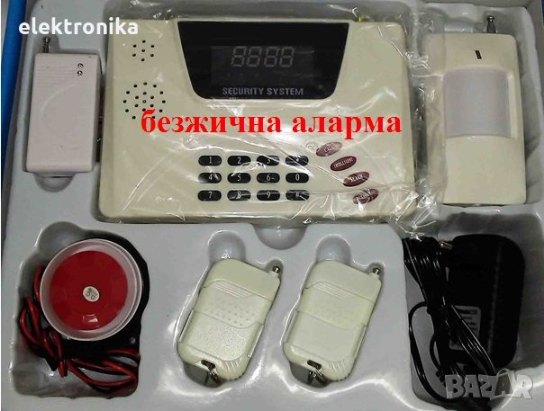 Безжична GSM SIM алармена система за дома, офиса, вилата, магазина - охранителна система която изпол, снимка 1