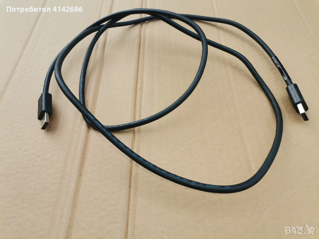 Кабел DisplayPort M - DisplayPort M 1,8 метра , снимка 1