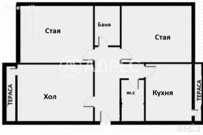 Давам под наем тристаен апартамент в Дианабад , снимка 1