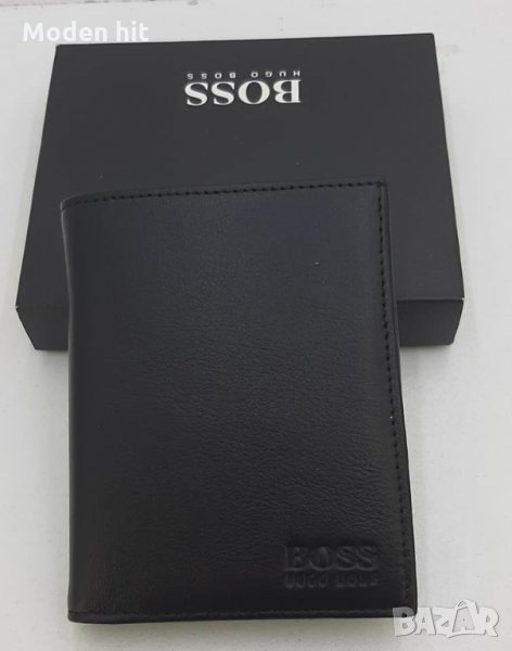 BOSS естествена кожа - мъжки портфейл релика, снимка 1