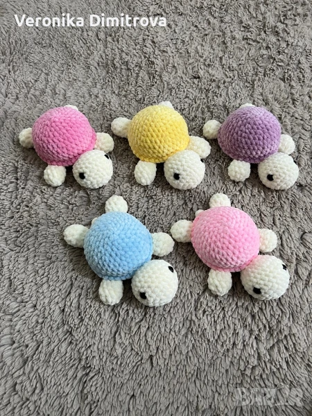 Плетени играчки-костенурки , снимка 1