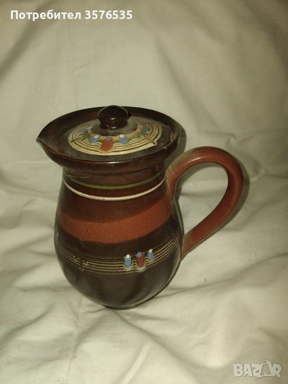 Продавам керамична кана с капак, снимка 1