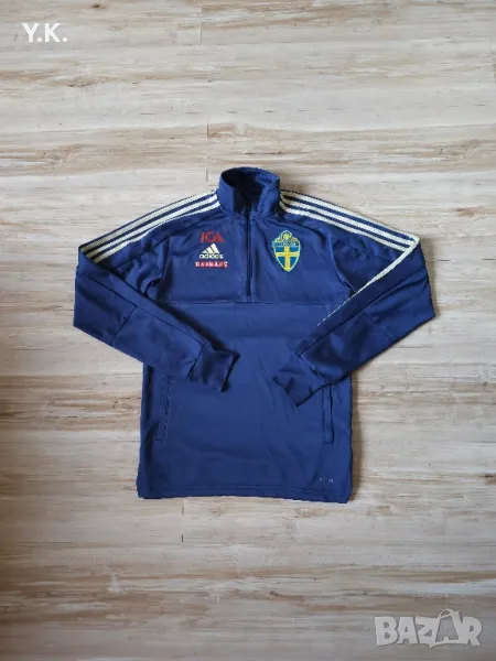 Оригинално мъжко горнище Adidas Climalite x Sweden National Football Team / Season 18-19 (Training), снимка 1